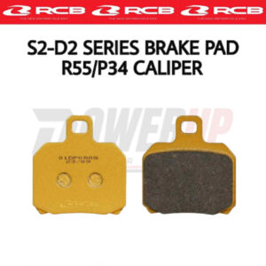 RCB S2-D2 GOLD SERIES BRAKE PAD - R55/P34 CALIPER