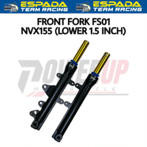 ESPADA FRONT FORK CNC FS01 [LOWERED 1.5 INCH] - NVX155 V1/V2 (BLACK/GOLD)